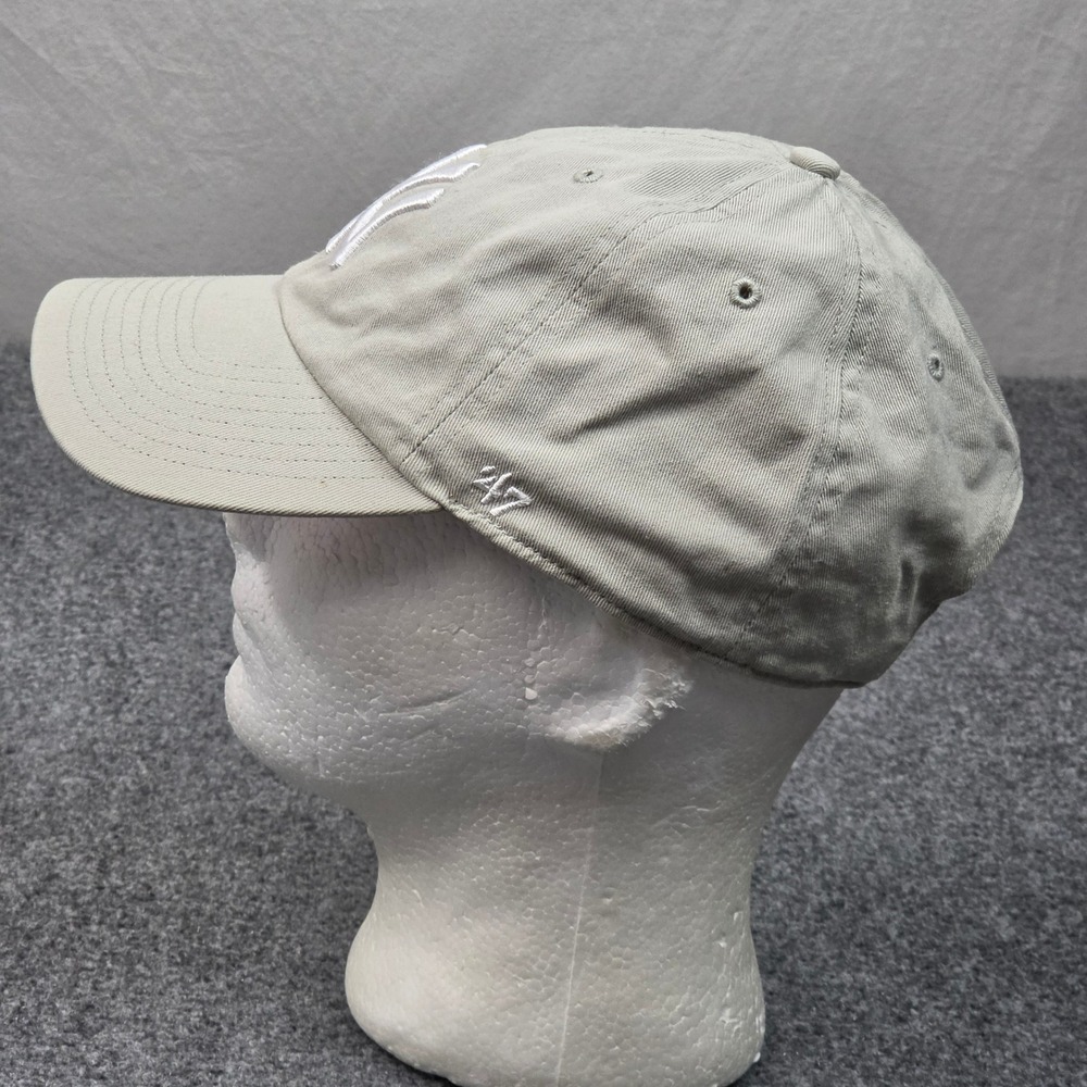 New York Yankees Hat Khaki Tan Pink Underbrim '47 Brand Clean Up MLB Cap Fangear - Picture 4 of 6